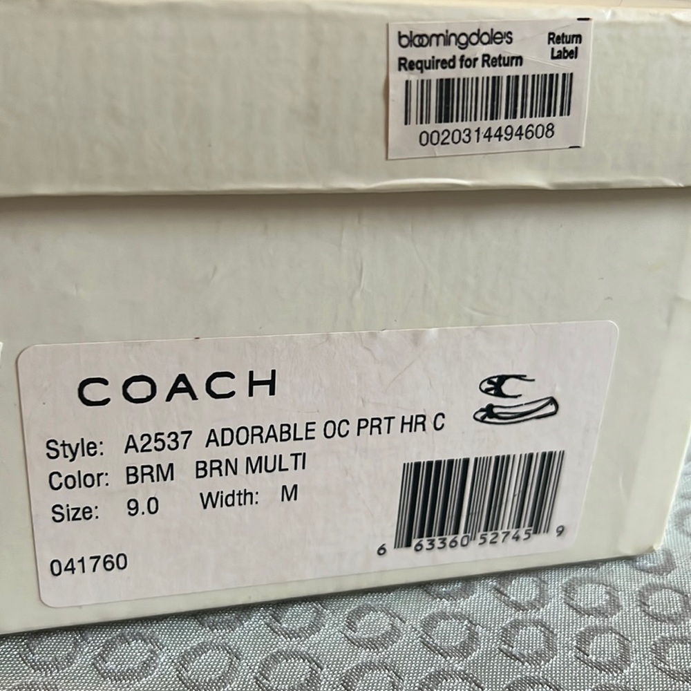 COACH Adorable Ocelot Print Haircalf Ballet Flats - Picture 12 of 12